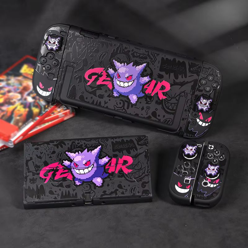 Travel Accessories Kit Bag - เคสสำหรับ Switch 2 ลายการ์ตูน Gengar ชุดกระเป๋าเดินทาง