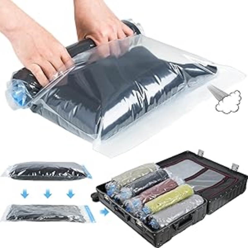 Compression Bag Vacuum - ถุงบีบอัดสําหรับการเดินทาง - Travel Essentials ถุงประหยัดพื้นที่ 10
