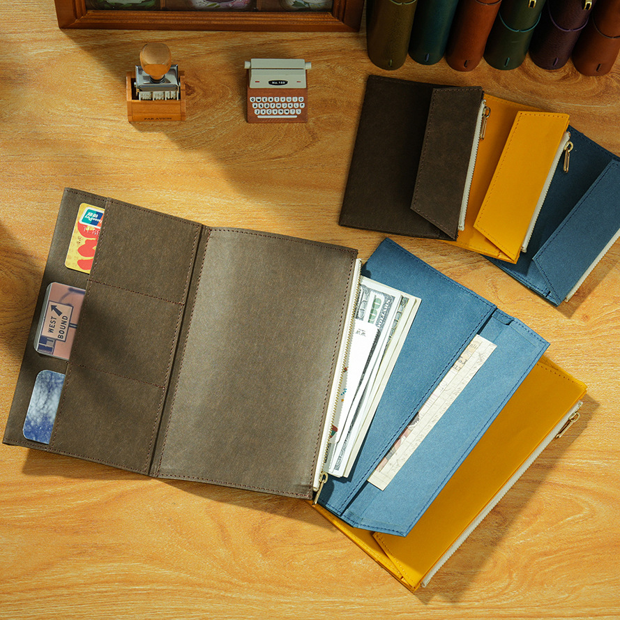 Travel Journal Accessories - Original TN ซิปกระเป๋าเก็บอุปกรณ์เสริม DuPont กระดาษ Travel