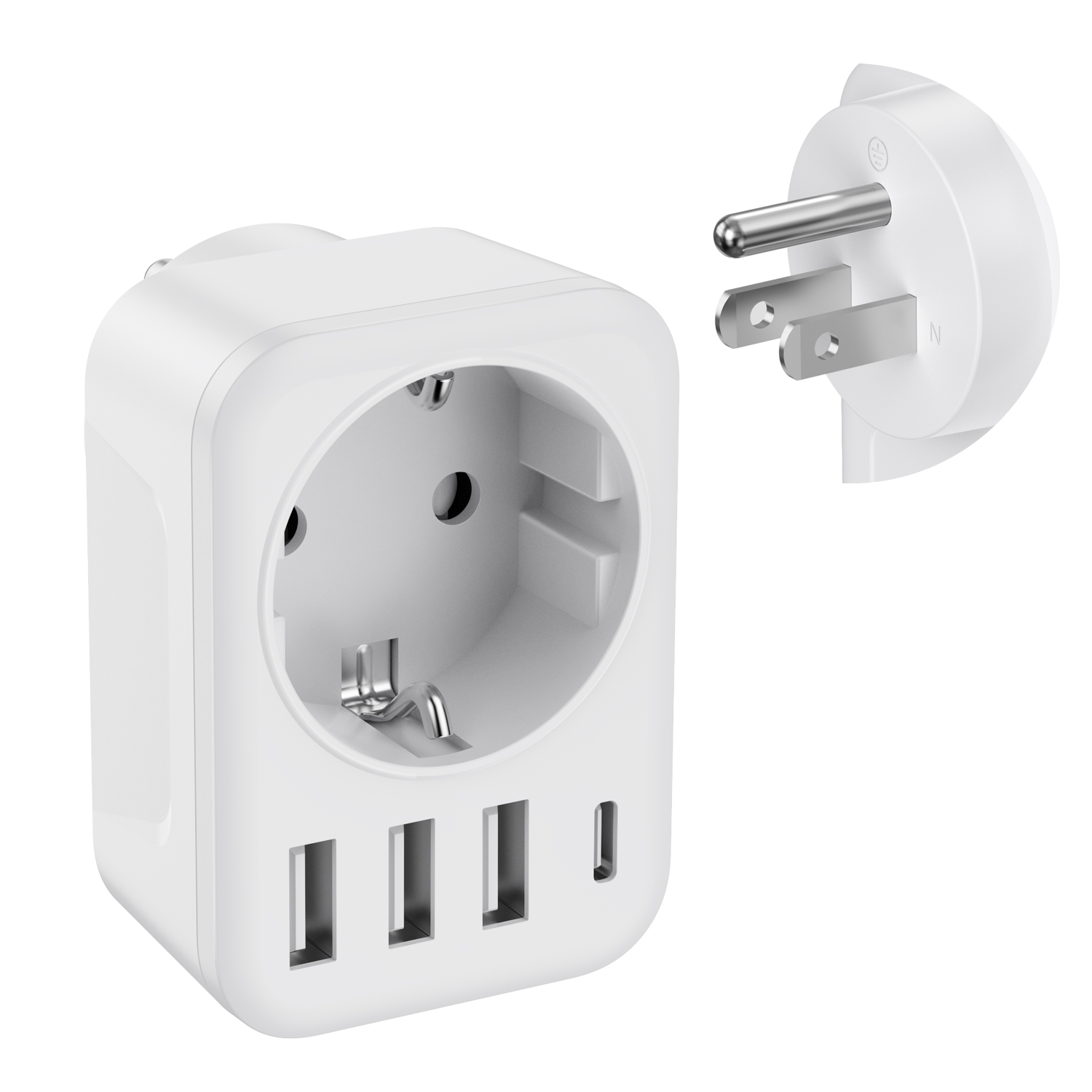 Travel Accessories Europe - Travel Adapter USA Adapter ยุโรปอเมริกาปลั๊ก 3