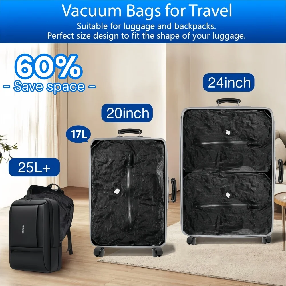 ถุงเก็บของสุญญากาศสำหรับเดินทา - Compression Bag Vacuum บทวิจารณ์และราคา