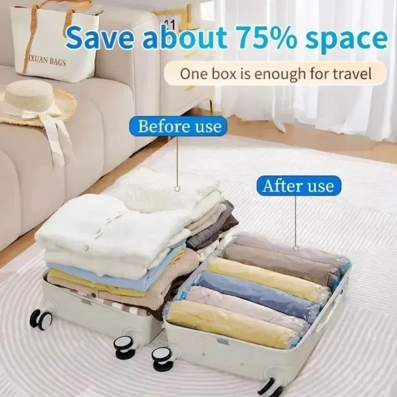 ถุงเก็บของแบบม้วนเก็บได้ ประหย - Compression Bag Vacuum บทวิจารณ์และราคา