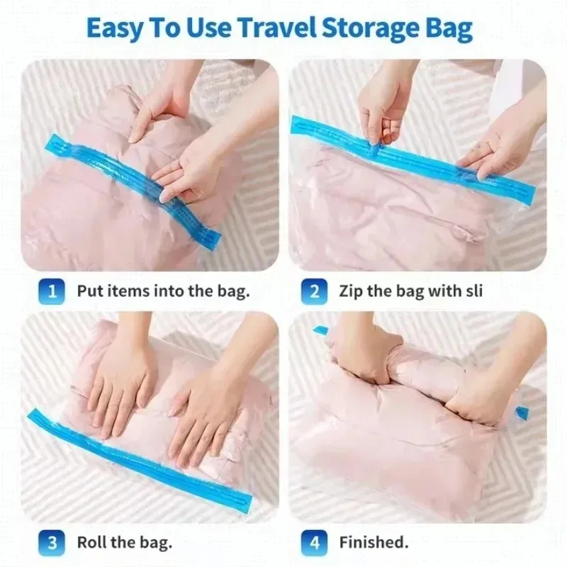 ถุงเก็บของแบบม้วนเก็บได้ ประหย - Compression Bag Vacuum บทวิจารณ์และราคา