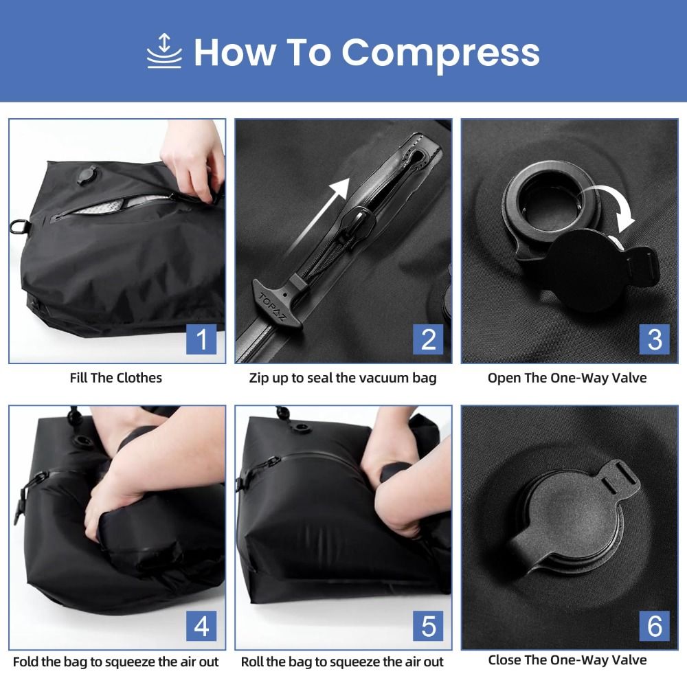 ถุงสูญญากาศแบบใช้ซ้ำได้สำหรับก - Compression Bag Vacuum บทวิจารณ์และราคา