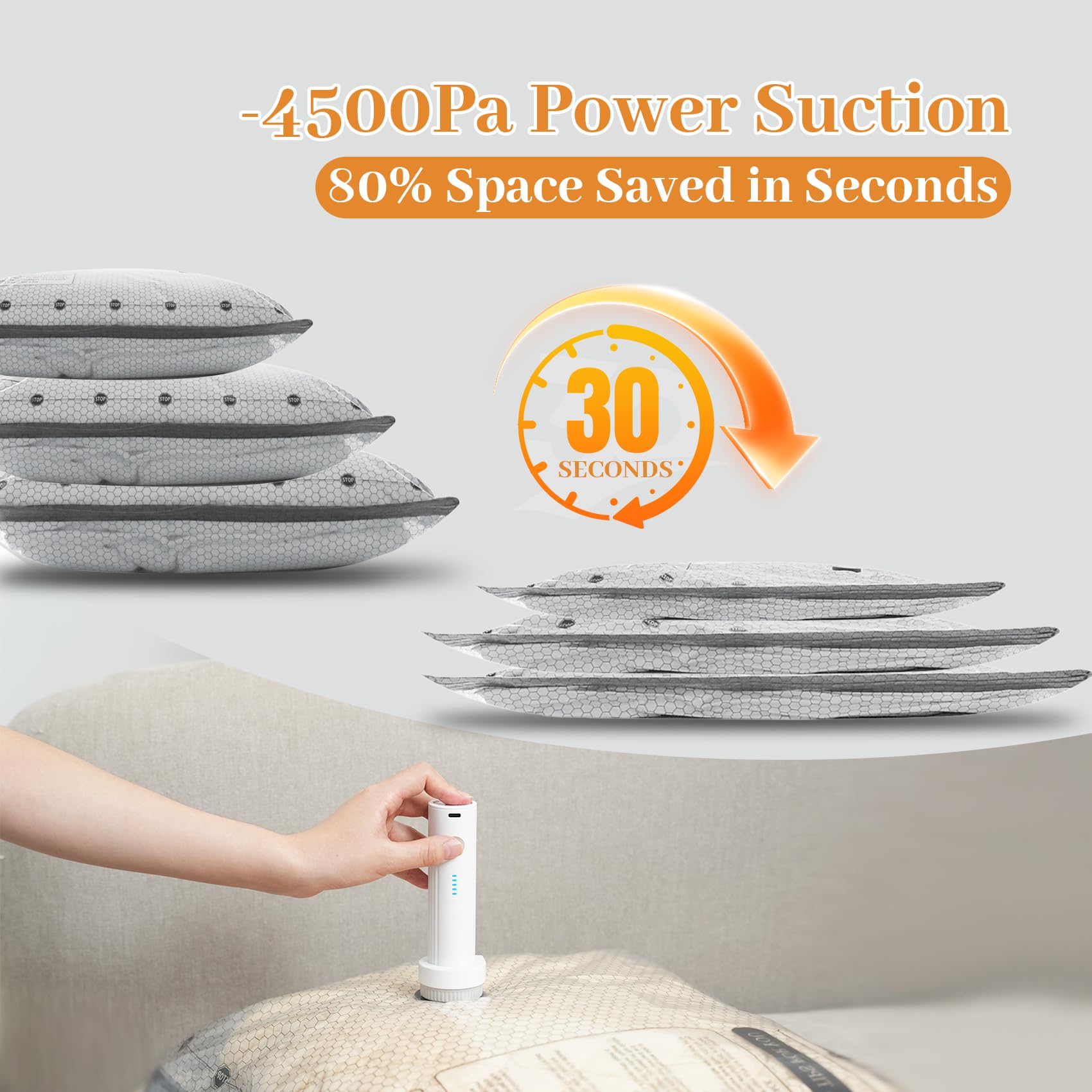 ถุงเก็บของสุญญากาศสำหรับการเดิ - Compression Bag Vacuum บทวิจารณ์และราคา