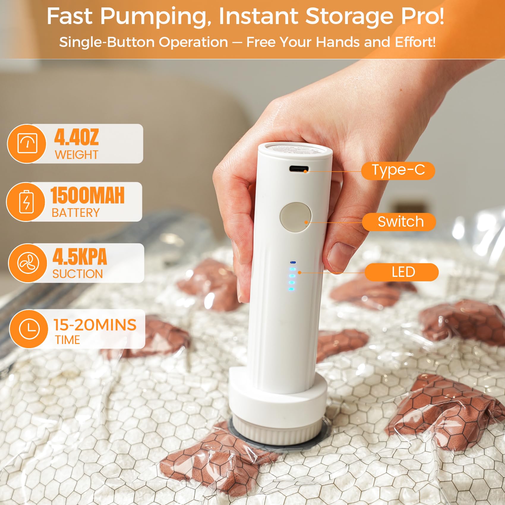 ถุงเก็บของสุญญากาศสำหรับการเดิ - Compression Bag Vacuum บทวิจารณ์และราคา