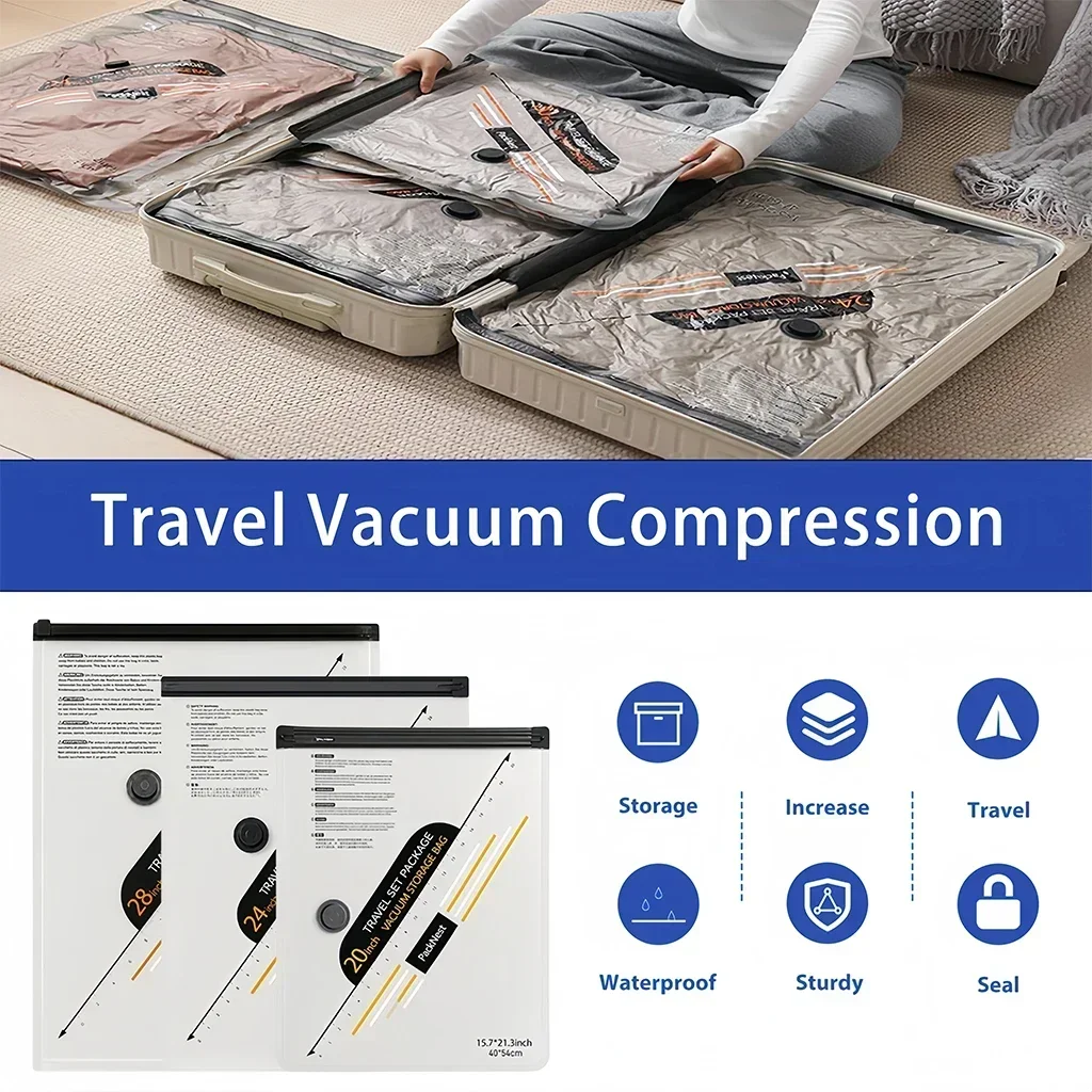 ชุดถุงสูญญากาศกันฉีกขาดสำหรับก - Compression Bag Vacuum บทวิจารณ์และราคา