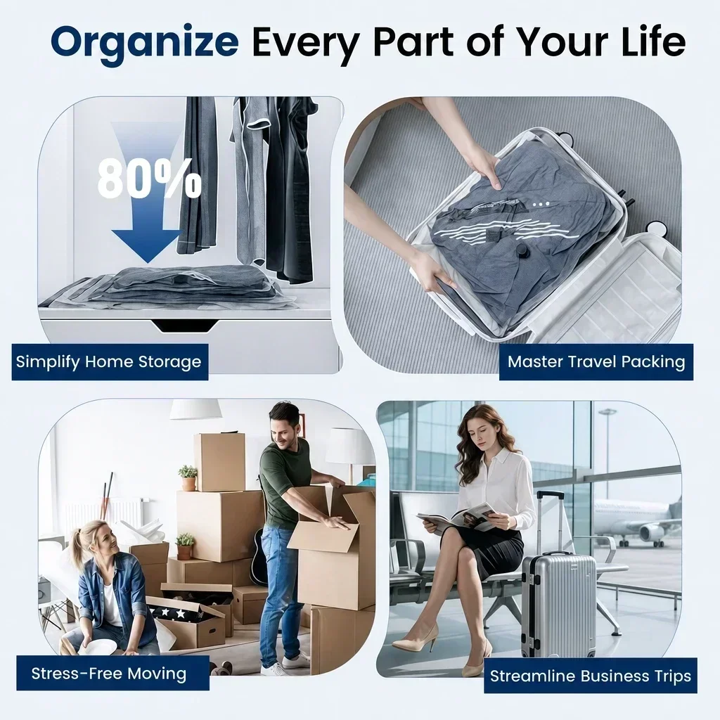 ชุดถุงสูญญากาศกันฉีกขาดสำหรับก - Compression Bag Vacuum บทวิจารณ์และราคา