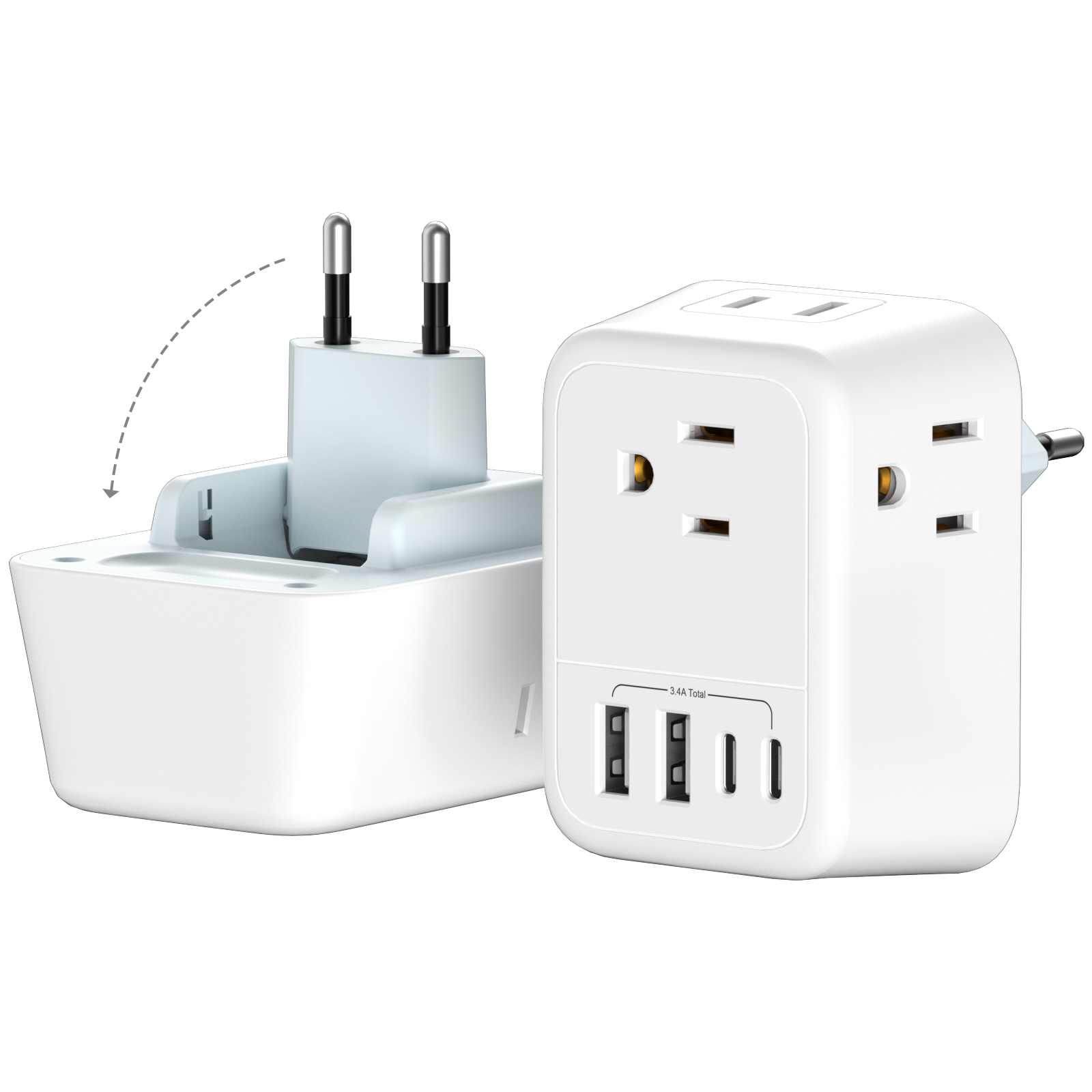 1ชิ้นปลั๊กแปลงสำหรับการเดินทาง - Travel Accessories Europe บทวิจารณ์และราคา
