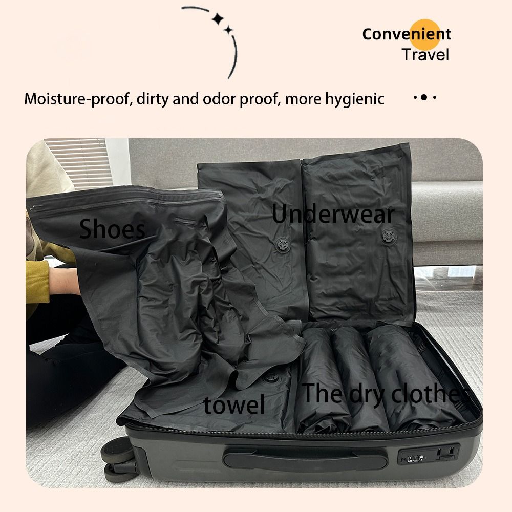 ถุงสูญญากาศแบบม้วนมือใช้ซ้ำได้ - Compression Bag Vacuum บทวิจารณ์และราคา