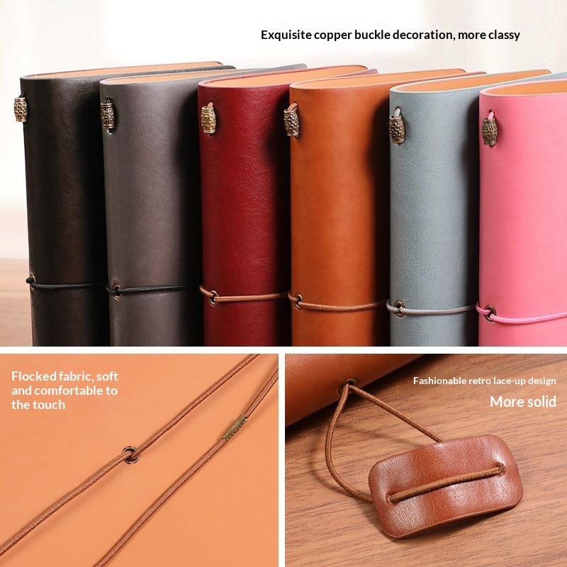 สมุดโน้ตปกอ่อนหนัง PU วินเทจแบ - Travel Journal Accessories บทวิจารณ์และราคา