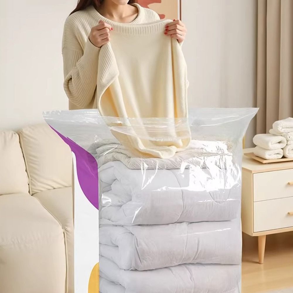ถุงเก็บของสุญญากาศแบบไม่ใช้ปั๊ - Compression Bag Vacuum บทวิจารณ์และราคา