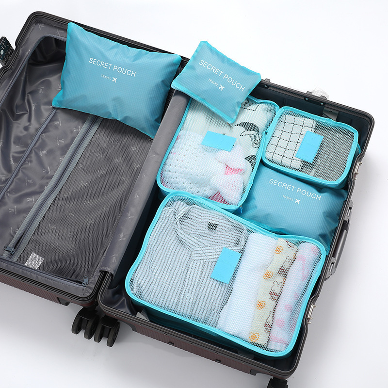 6 ชุดกระเป๋าเก็บของสำหรับเดินท - Travel Accessories Kit Bag บทวิจารณ์และราคา