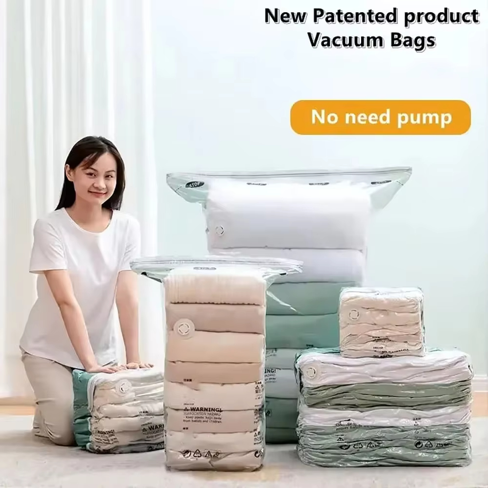 1 PC ไม่จําเป็นต้องปั๊มสูญญากา - Compression Bag Vacuum บทวิจารณ์และราคา