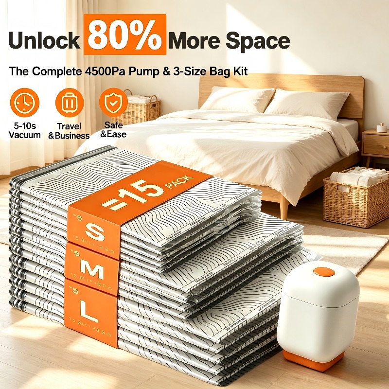 ถุงเก็บของสุญญากาศ 15 แพ็ค ถุง - Compression Bag Vacuum บทวิจารณ์และราคา