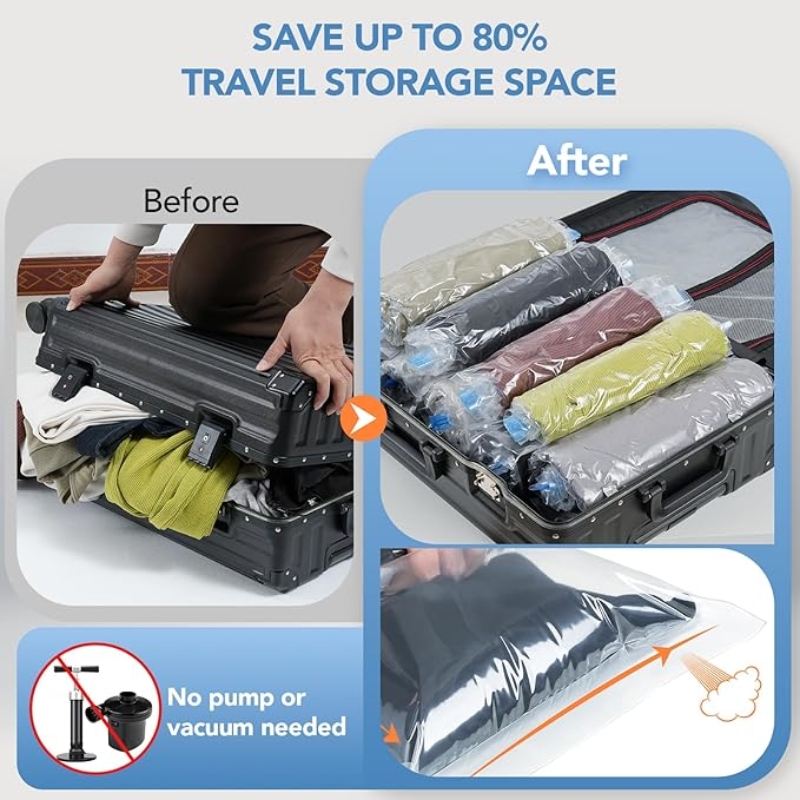 ถุงบีบอัดสําหรับการเดินทาง - T - Compression Bag Vacuum บทวิจารณ์และราคา