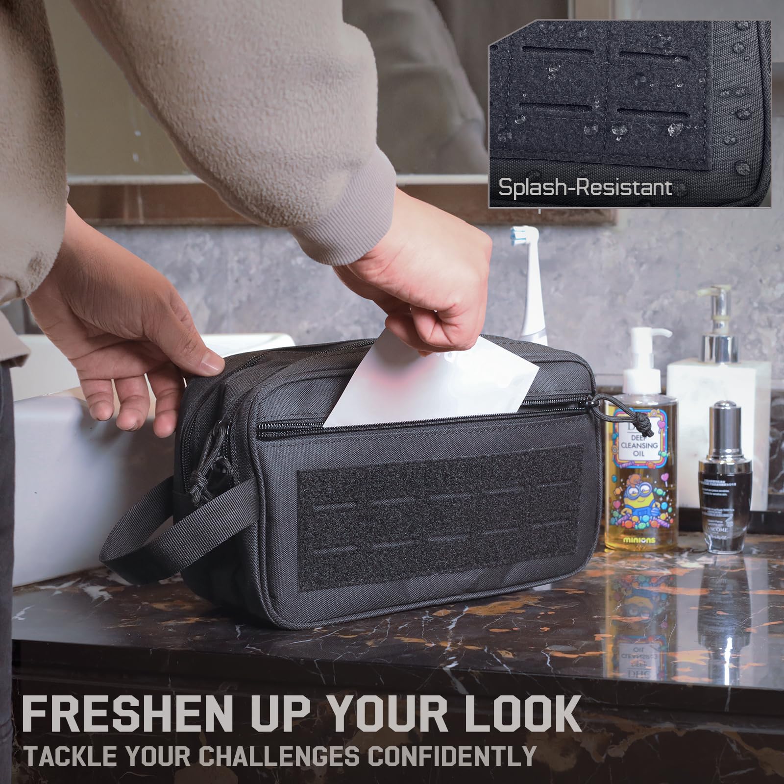 กระเป๋าใส่อุปกรณ์อาบน้ำแบบยุทธ - Travel Accessories Kit Bag บทวิจารณ์และราคา