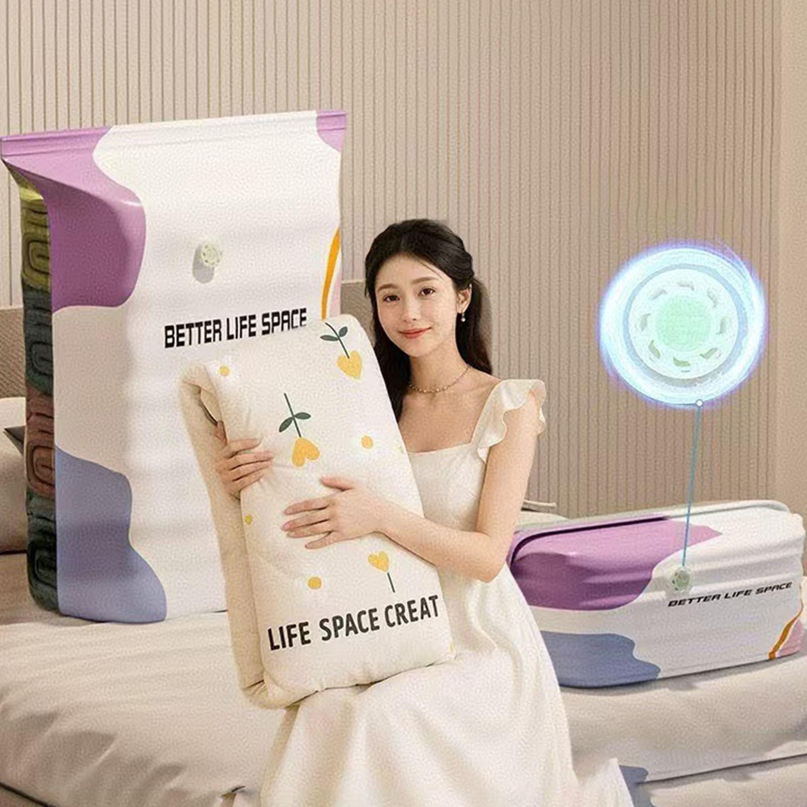 ถุงเก็บของสุญญากาศแบบไม่ใช้ปั๊ - Compression Bag Vacuum บทวิจารณ์และราคา